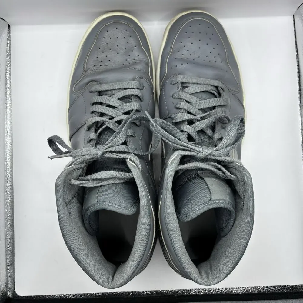 Men’s Size 13 - Jordan 1 Mid Cool Grey 2015 Retro Gray Athletic Shoes 554724-031